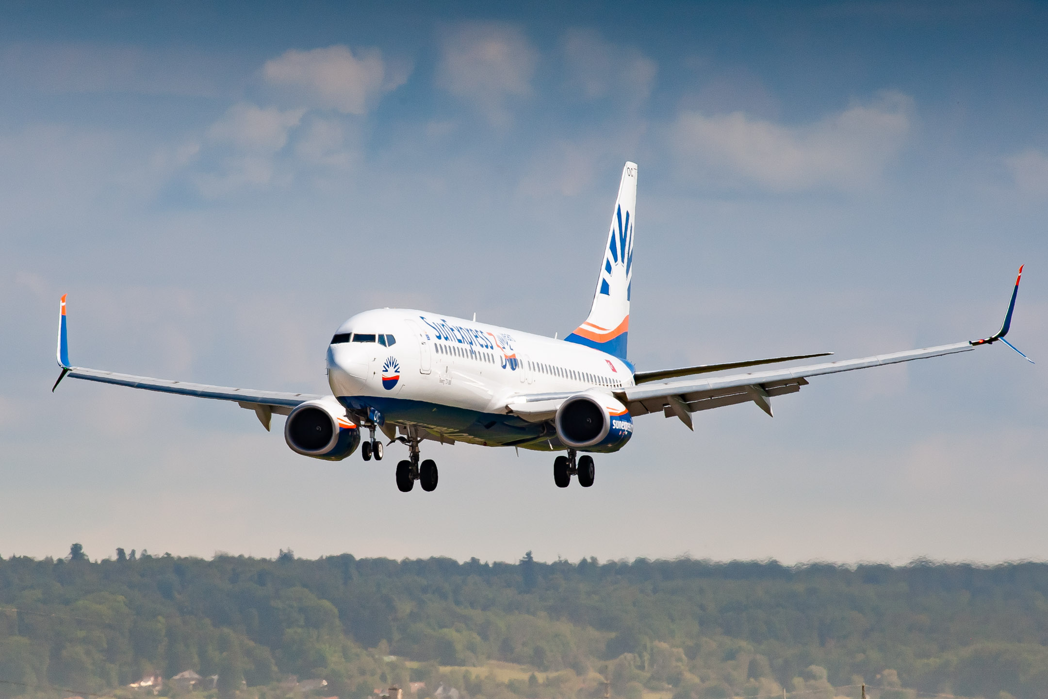 SunExpress Boeing 737 (Registration "TC-SOC") at Stuttgart Airport / STR