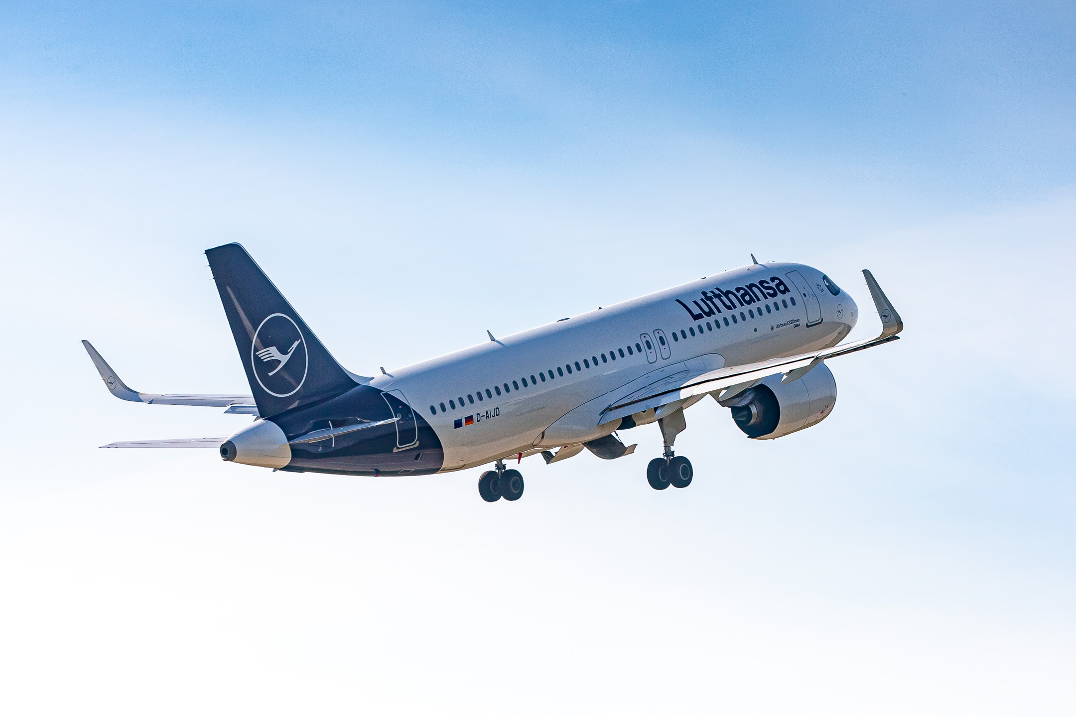 Lufthansa Airbus A320neo (Registration "D-AIJD") at Frankfurt Airport / FRA