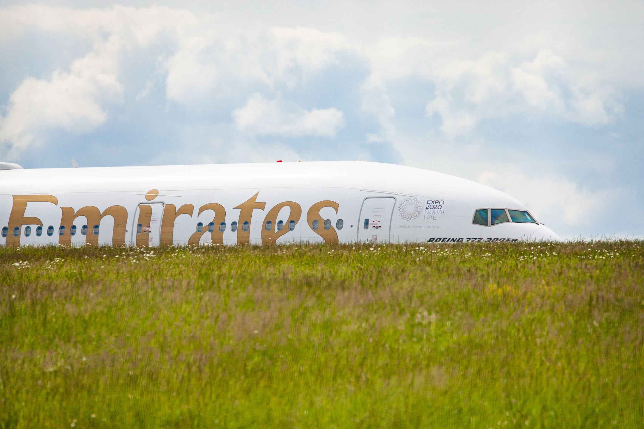 Emirates Boeing 777 at Düsseldorf Airport / DUS