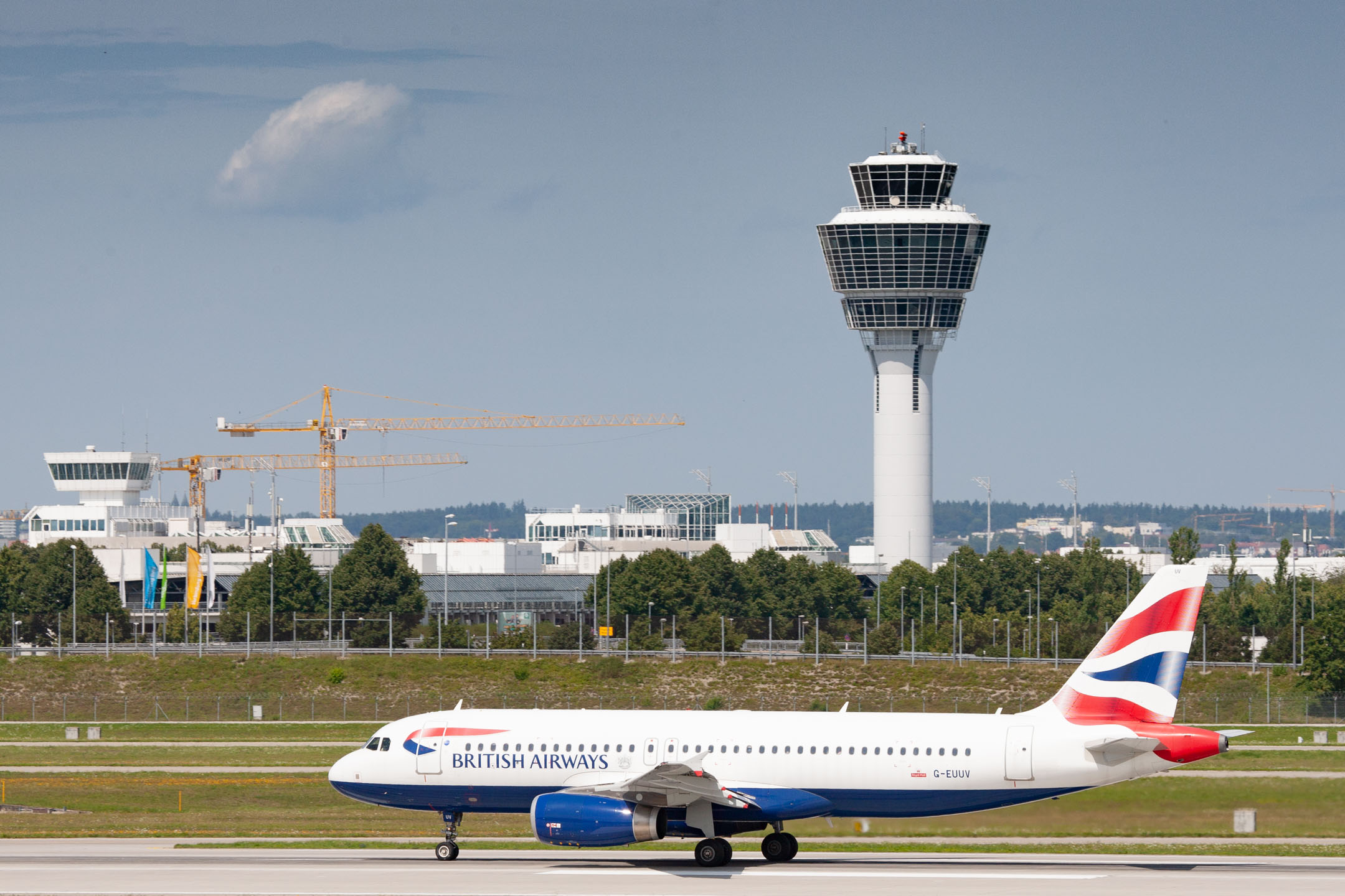 British Airways Airbus A320 (Registration "G-EUUV") at München Airport / MUC