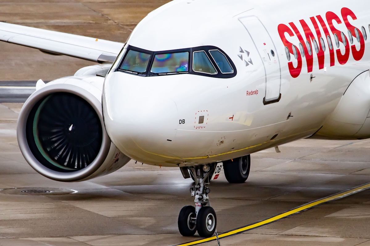 Swiss Airbus A320neo (Registration "HB-JDB") at Düsseldorf Airport / DUS