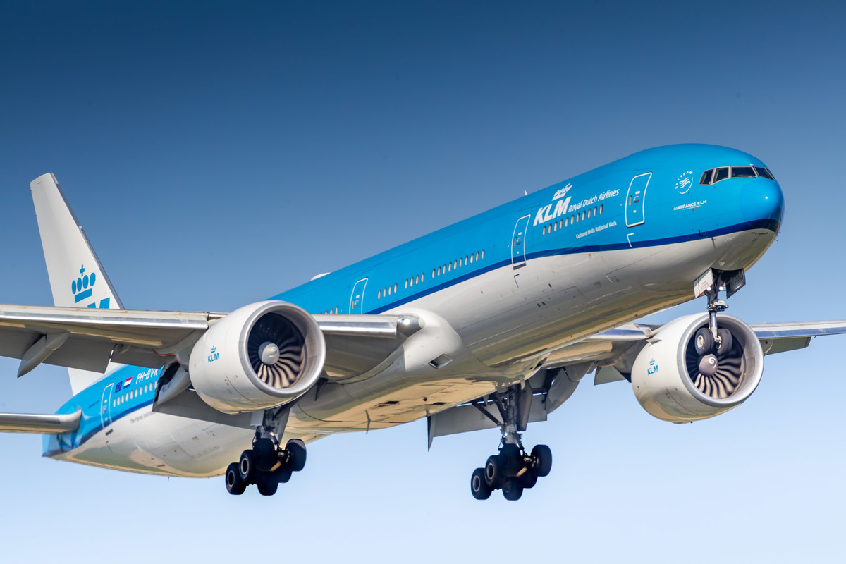 KLM Boeing 777 (Registration "PH-BVR") at Amsterdam Schiphol Airport / AMS