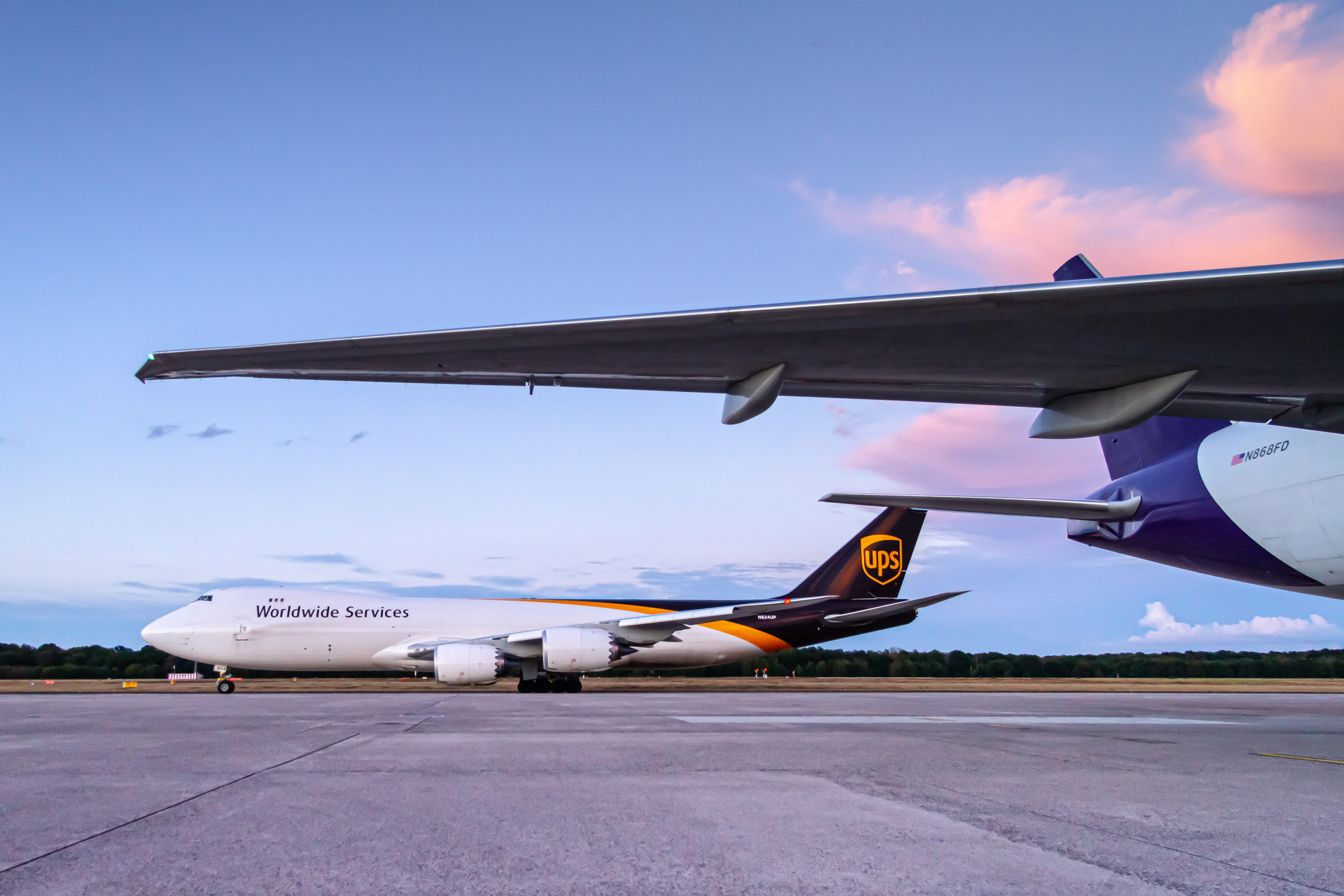 UPS Airlines Boeing 747 (Registration "N624UP") at Köln Bonn Airport / CGN